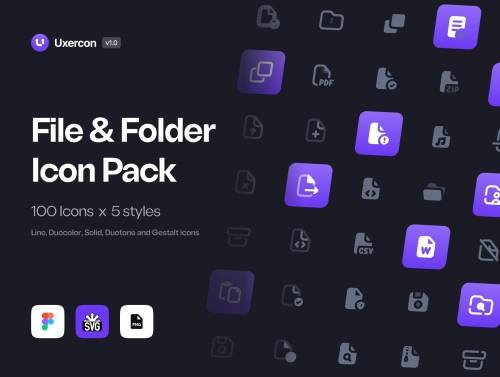 'File & Folder - Uxercon Icon Pack' 'File & Folder - Uxercon Icon Pack'
