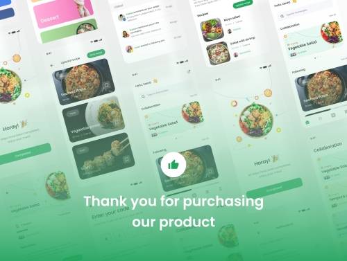 'Food Recipe UI KIT'