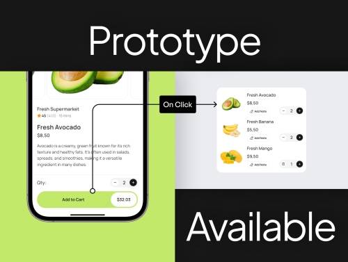 'Food Shopping App UI Kit'