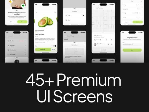 'Food Shopping App UI Kit'