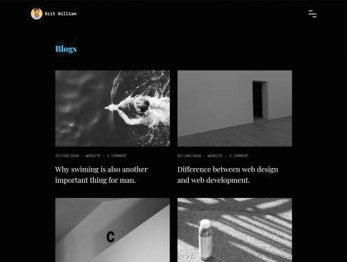 'Grit - Portfolio/CV/Resume HTML Template'