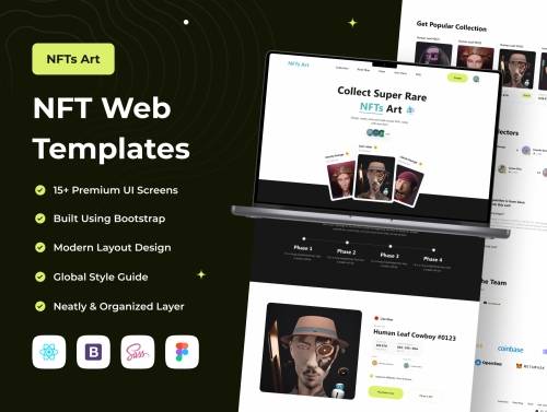 'NFTs Art - NFT Web Templates' 'NFTs Art - NFT Web Templates'