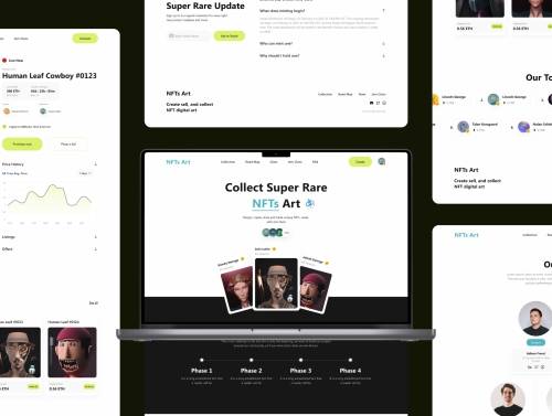 'NFTs Art - NFT Web Templates'