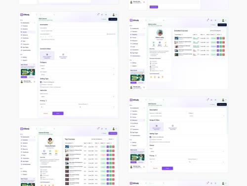 'Online Course & Education LMS Figma Admin UI Template Kit' 'Online Course & Education LMS Figma Admin UI Template Kit'