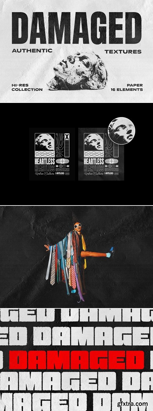CreativeMarket - Damaged Paper Collection 291833195