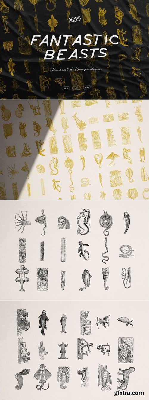 YouWorkforThem - Fantastic Beasts Illustrations