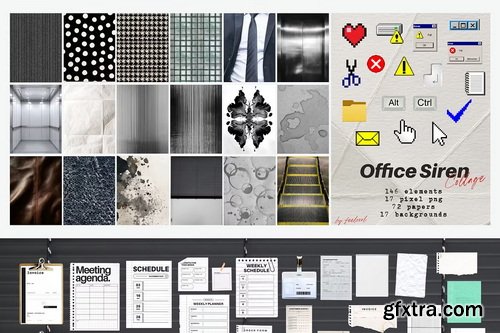 CreativeMarket - Office Siren Collage Pack - 291841091 CreativeMarket - Office Siren Collage Pack - 291841091