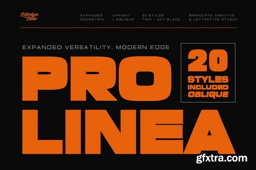 CreativeMarket - Prolinea Family- 20 Font