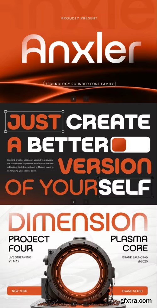 Anxler - Technology Corporate Font Family