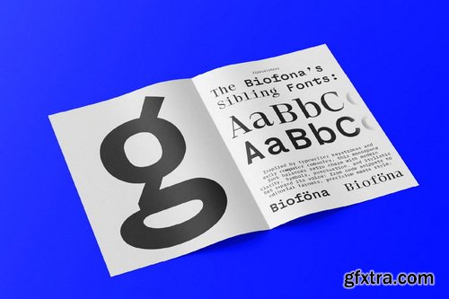 Biofona Sans Mono Minimal Modern Brand Identity - 8 Font