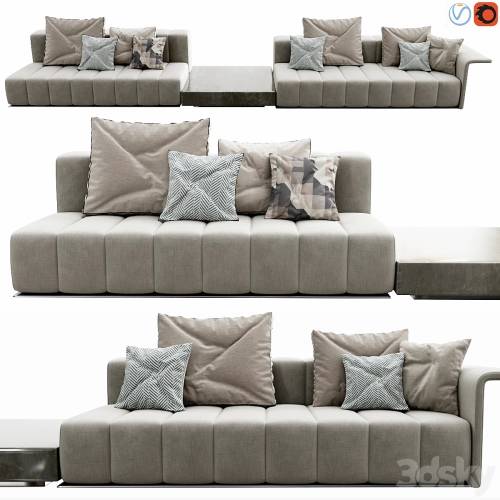 '3dsky Pro - Minotti Freeman Lounge Arrangement 05'