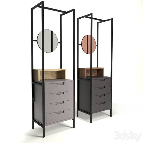 '3dsky Pro - MannMade London Alexandra mirror drawers'