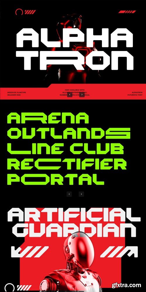 Creativemarket - Alphatron - Futuristic Font