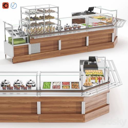 '3dsky Pro - REFETTORIO power distribution line'