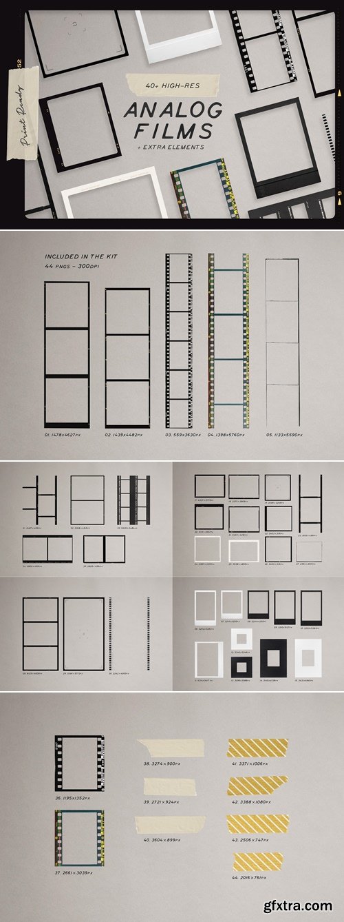YouWorkforThem - High Quality Film Frames Kit Graphics