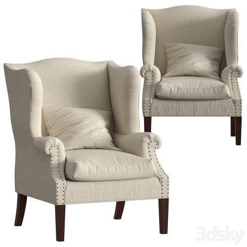 '3dsky Pro - Thorn Tail Wing Back Armchair'