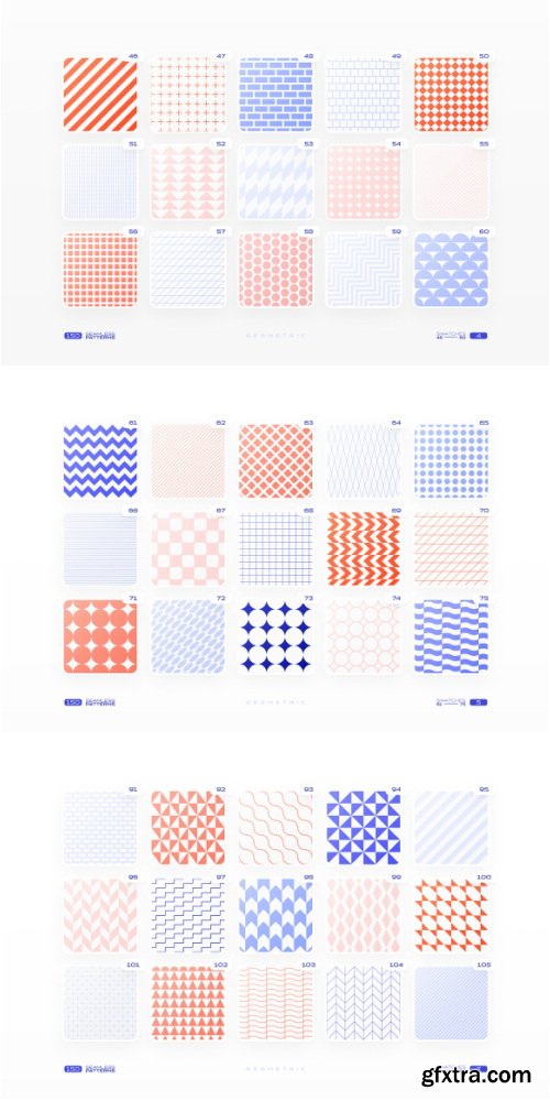 Creativemarket - 150 Geometric Seamless Patterns Set - 92027061