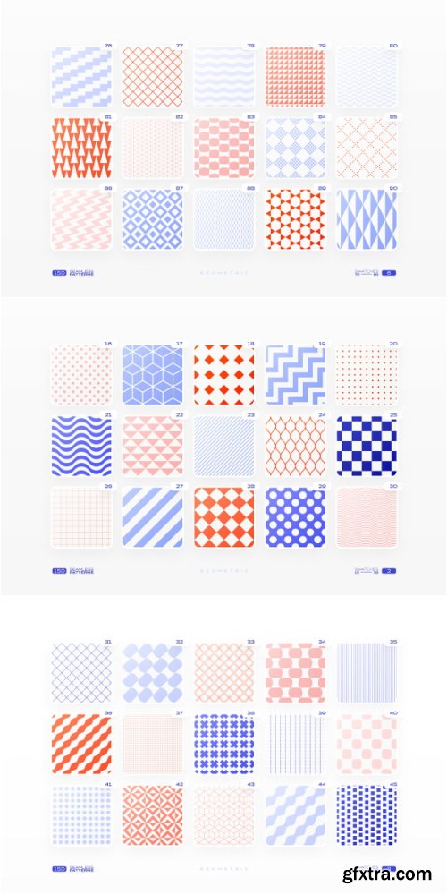 Creativemarket - 150 Geometric Seamless Patterns Set - 92027061