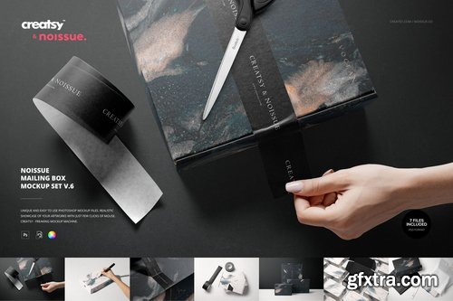 Creatsy - Noissue Mailing Box Mockup Set v.6 - 2120606037