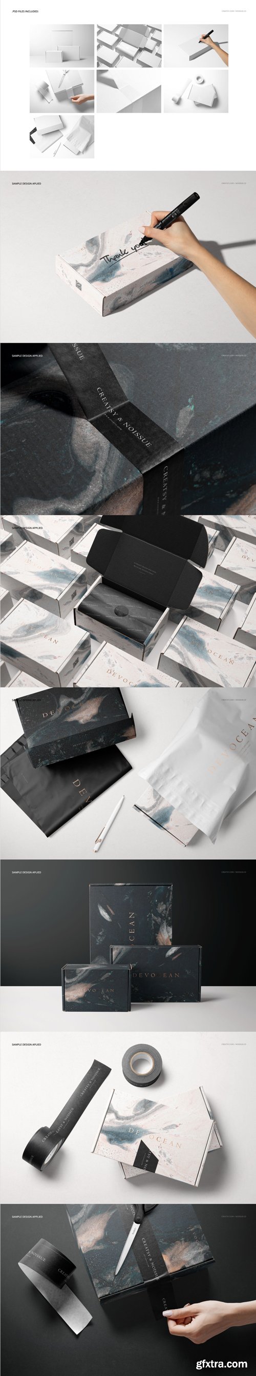 Creatsy - Noissue Mailing Box Mockup Set v.6 - 2120606037