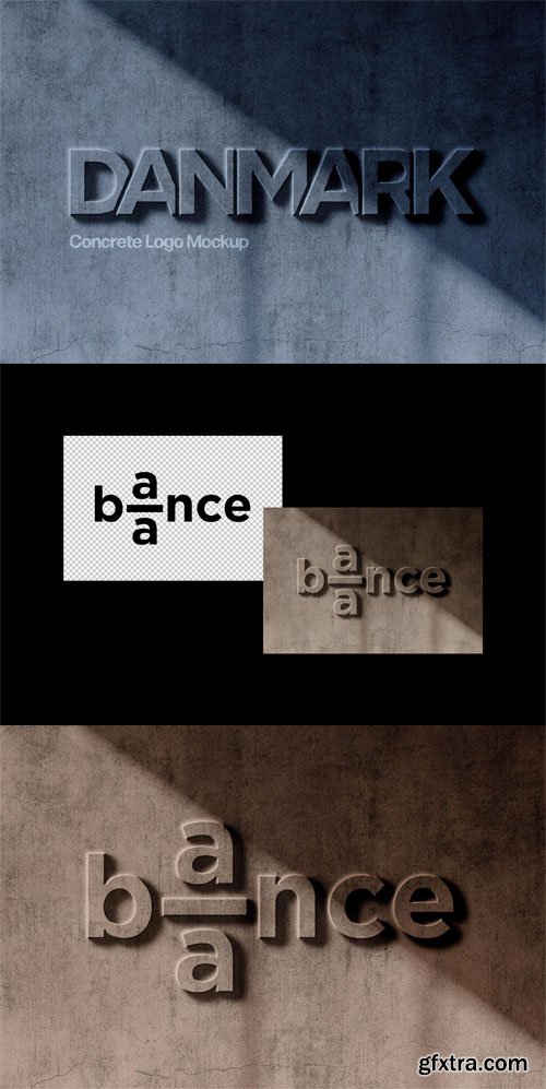 Concrete Logo PSD Mockup Template