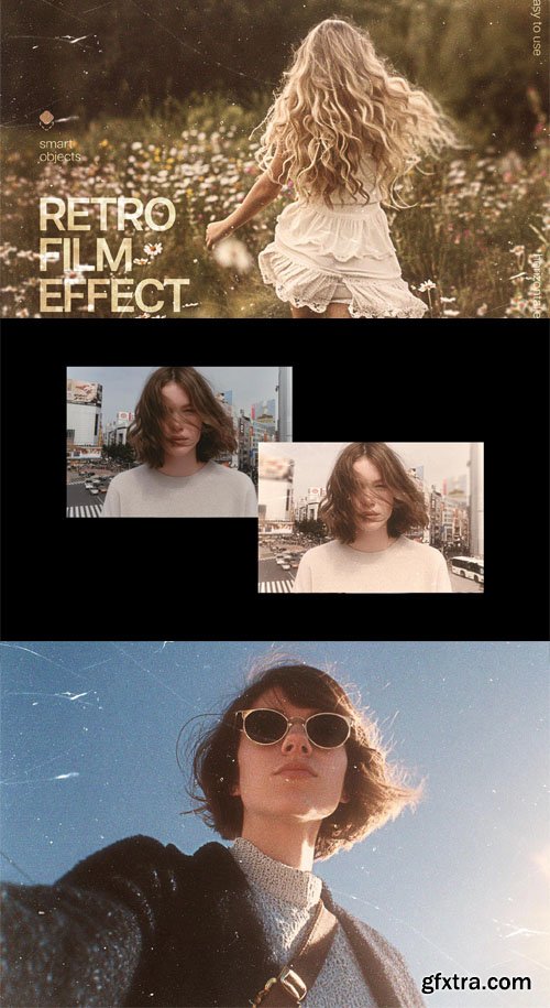 Retro Film - Vintage Cinematic Photo Effect for Photoshop