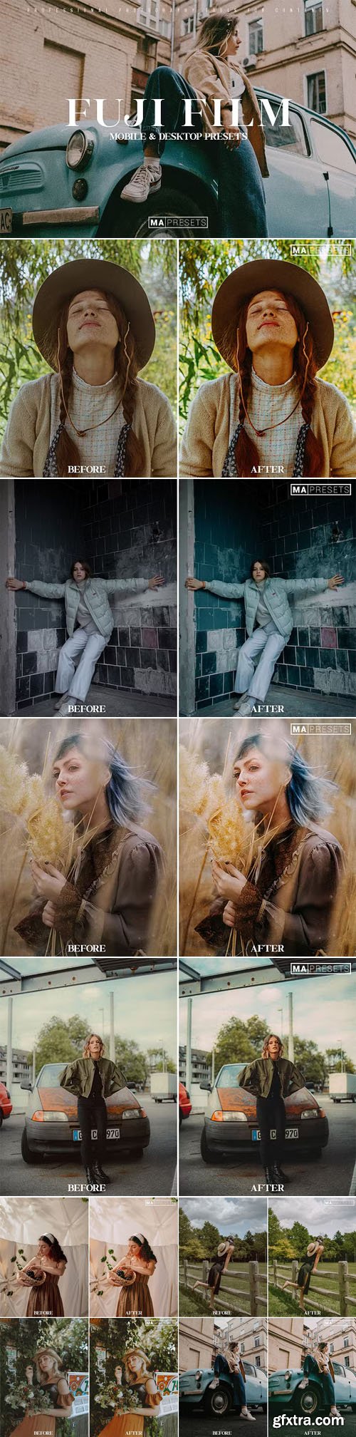 FUJI FILM - 10 Mobile & Desktop Lightroom Presets