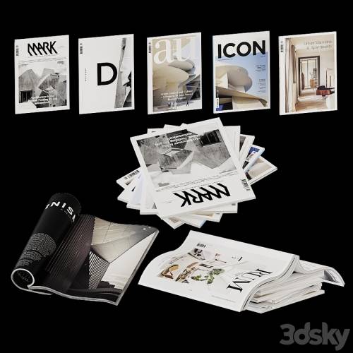 '3dsky Pro - Magazine collection in open and closed versions'