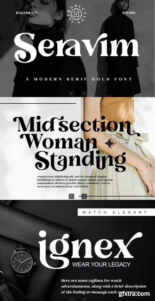 Creativemarket - Seravim - Modern Bold Serif
