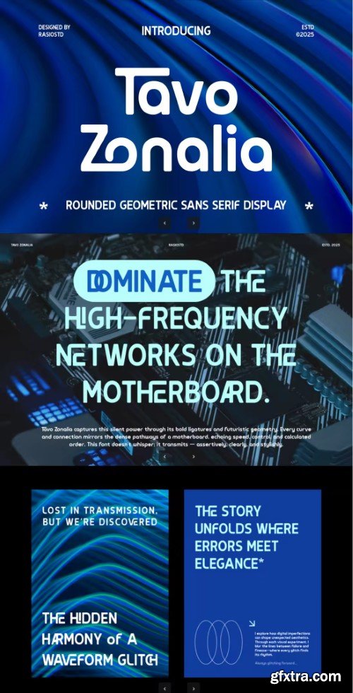 Tavo Zonalia Rounded Geometric Sans Serif