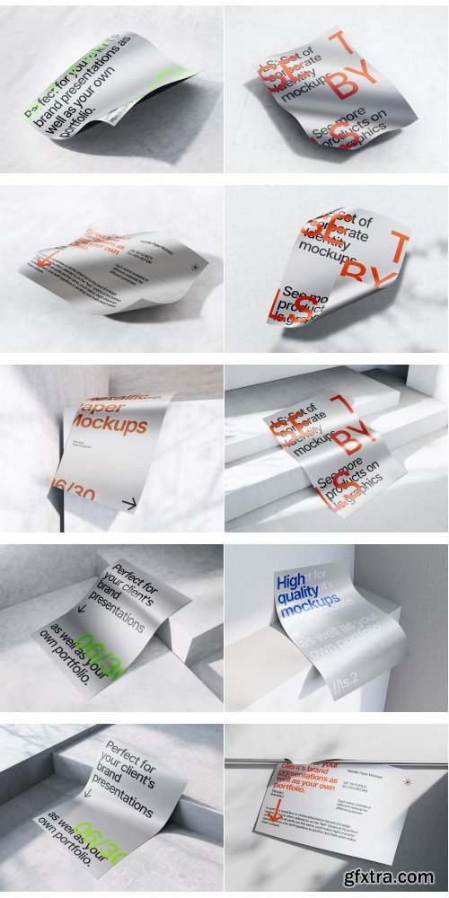 LS Graphics - Metallic Paper Mockups