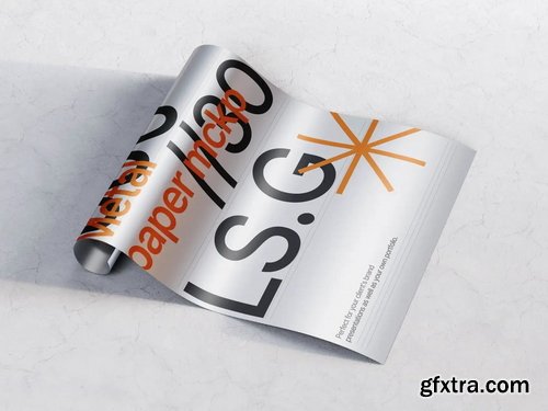 LS Graphics - Metallic Paper Mockups