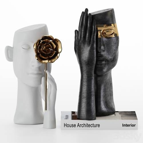 '3dsky Pro - One eye face vases'