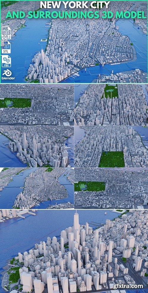 Artstation - New York City and Surroundings 3D model