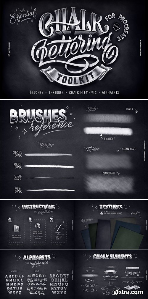 Chalk Lettering Toolkit for Procreate