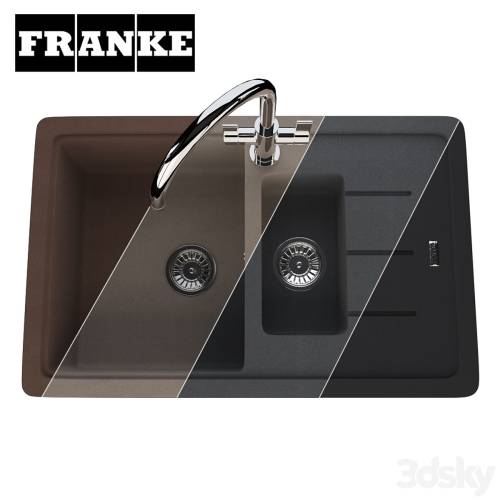 '3dsky Pro - Sink Franke Basis BFG 651-78 - 8 colors'