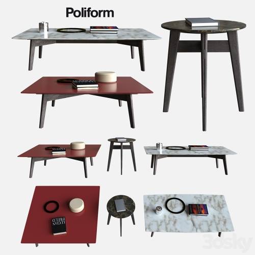 '3dsky Pro - POLIFORM COFFEE TABLES BIGGER'