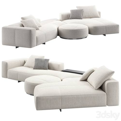 '3dsky Pro - Yves Sofa 02 by Minotti'