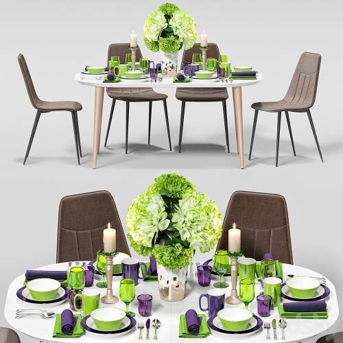 '3dsky Pro - Table and chair serving LaForma'