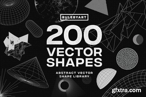 Rulebyart - 200 Vector Shapes