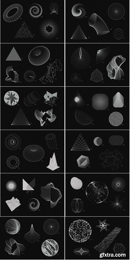 Rulebyart - 200 Vector Shapes