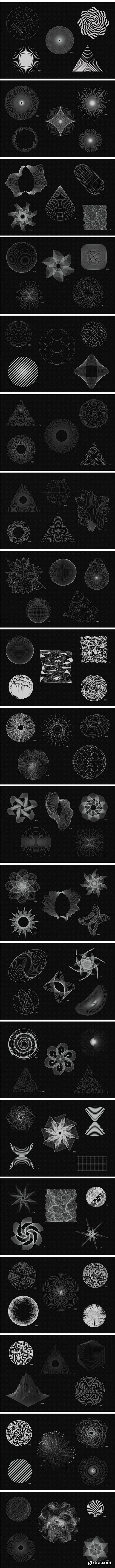 Rulebyart - 200 Vector Shapes