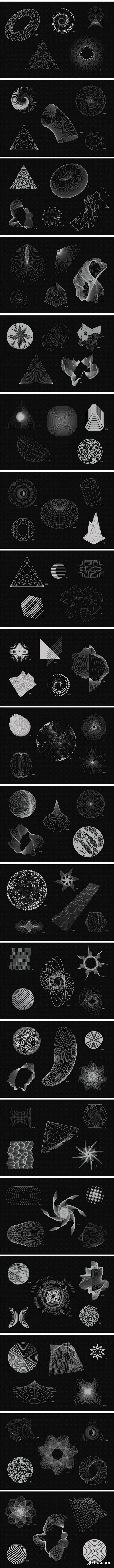 Rulebyart - 200 Vector Shapes