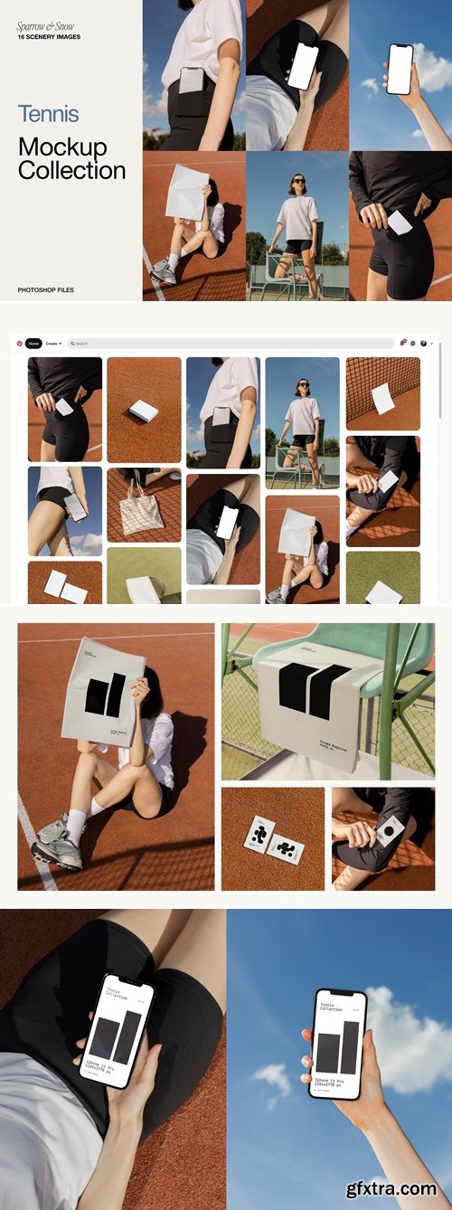 CreativeMarket -  Tennis Mockup Collection 92432791