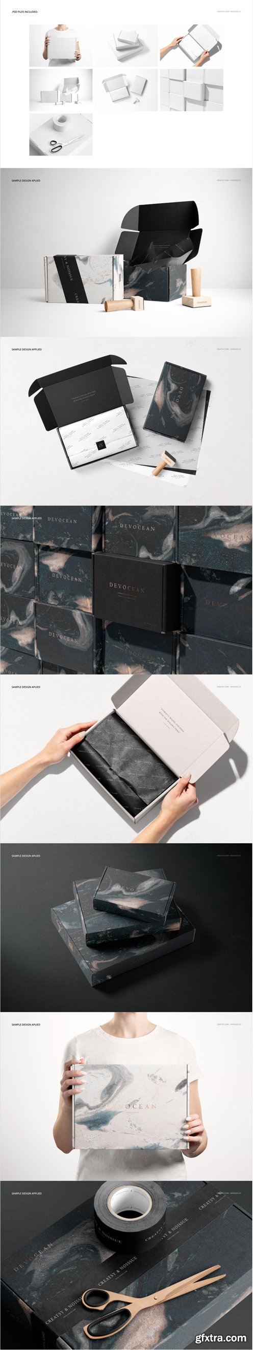 Creatsy - Noissue Mailing Box Mockup Set v.3 - 2117304661