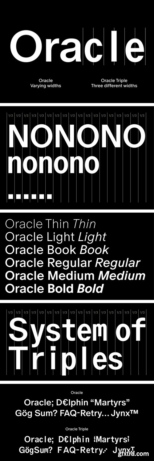 ABC Oracle Font Family 24xTTF