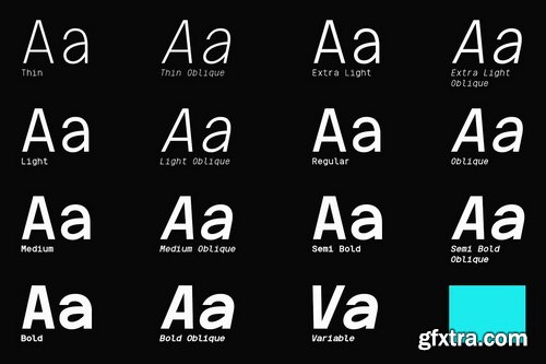 CreativeMarket - Artavion Mono Monospace Typeface - 15 Font