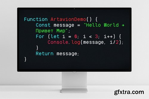 CreativeMarket - Artavion Mono Monospace Typeface - 15 Font