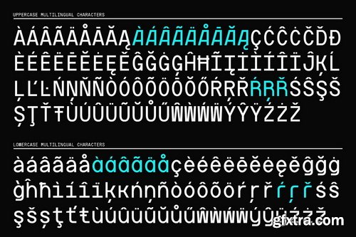 CreativeMarket - Artavion Mono Monospace Typeface - 15 Font