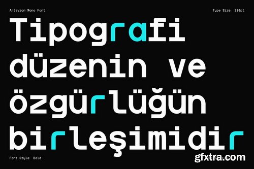 CreativeMarket - Artavion Mono Monospace Typeface - 15 Font